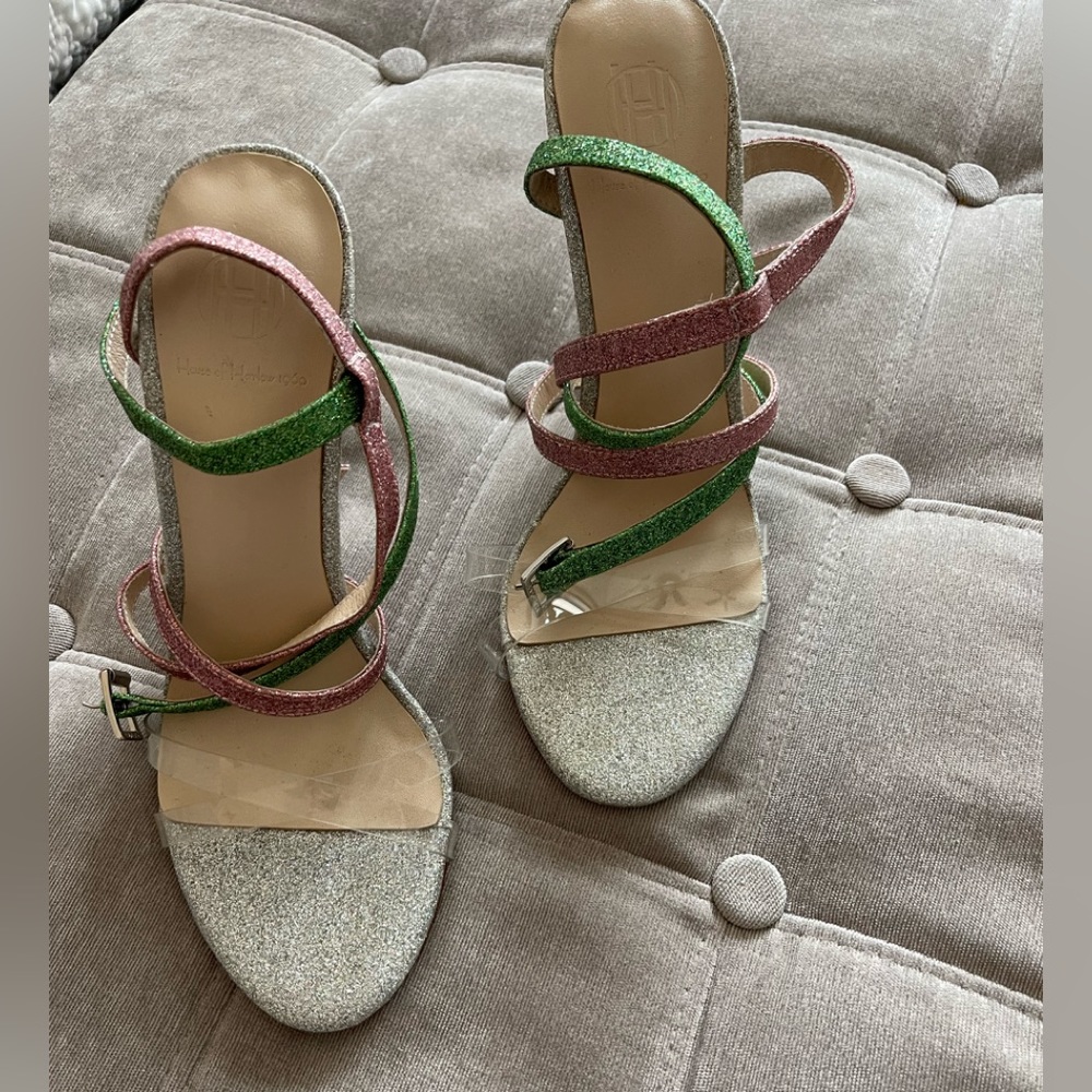 House of Harlow 1960 glittered sandals